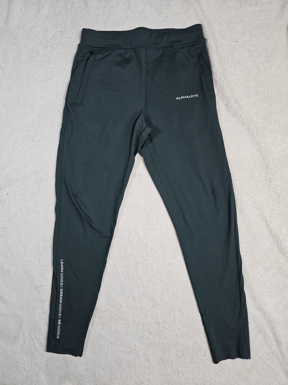 Alphalete Men's Pro-Elite Joggers Athletic Training Pants Medium Green.